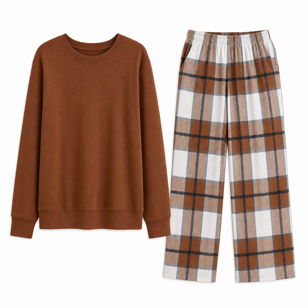 ☁️ Relaxed Comfort, Flattering Wide-Leg Style | Women's 2-Piece Set ⚡
