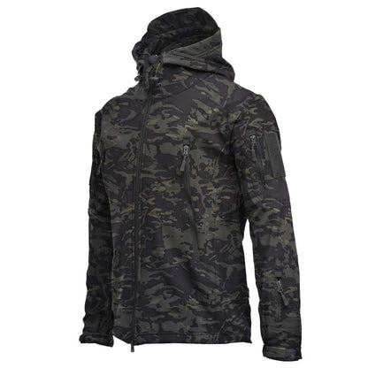 🌧️ Wind-Ready Protection, Multi-Pocket Utility | Men's Tactical Hooded Jacket