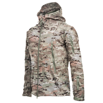 🌧️ Wind-Ready Protection, Multi-Pocket Utility | Men's Tactical Hooded Jacket