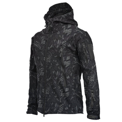 🌧️ Wind-Ready Protection, Multi-Pocket Utility | Men's Tactical Hooded Jacket