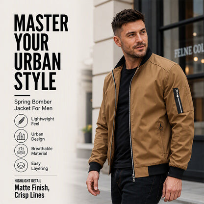 🧥 Clean Bomber Style, Easy Everyday Layering | Men's Outdoor Jacket