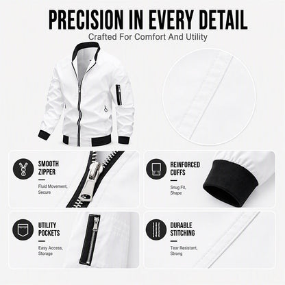 🧥 Clean Bomber Style, Easy Everyday Layering | Men's Outdoor Jacket