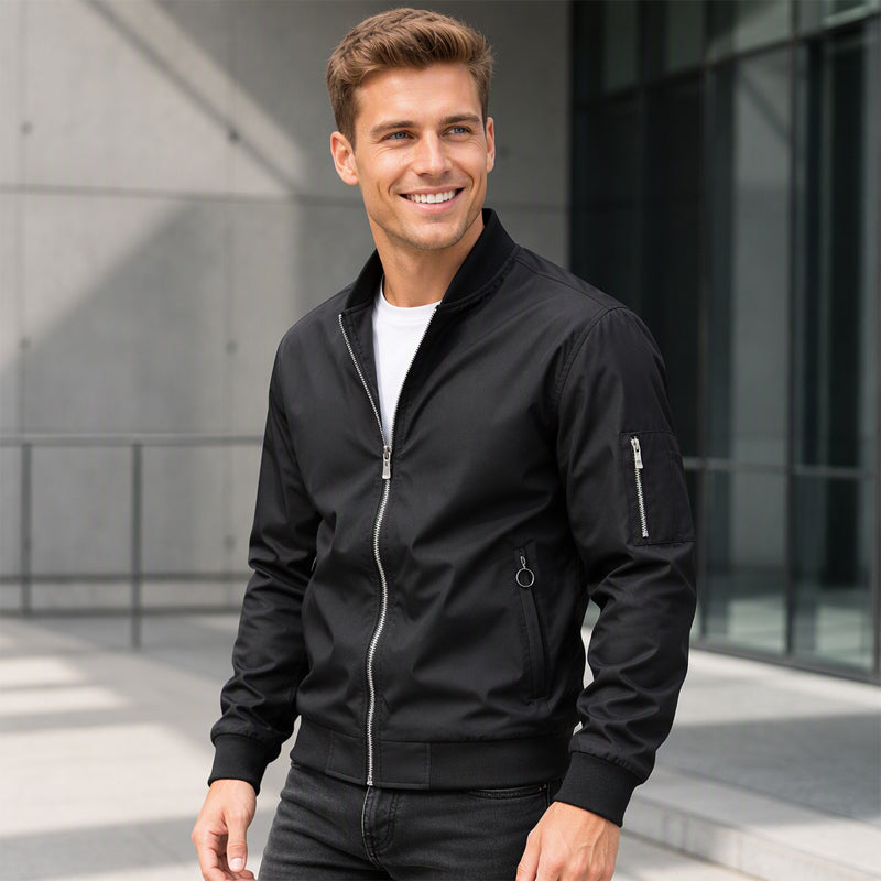 🧥 Clean Bomber Style, Easy Everyday Layering | Men's Outdoor Jacket