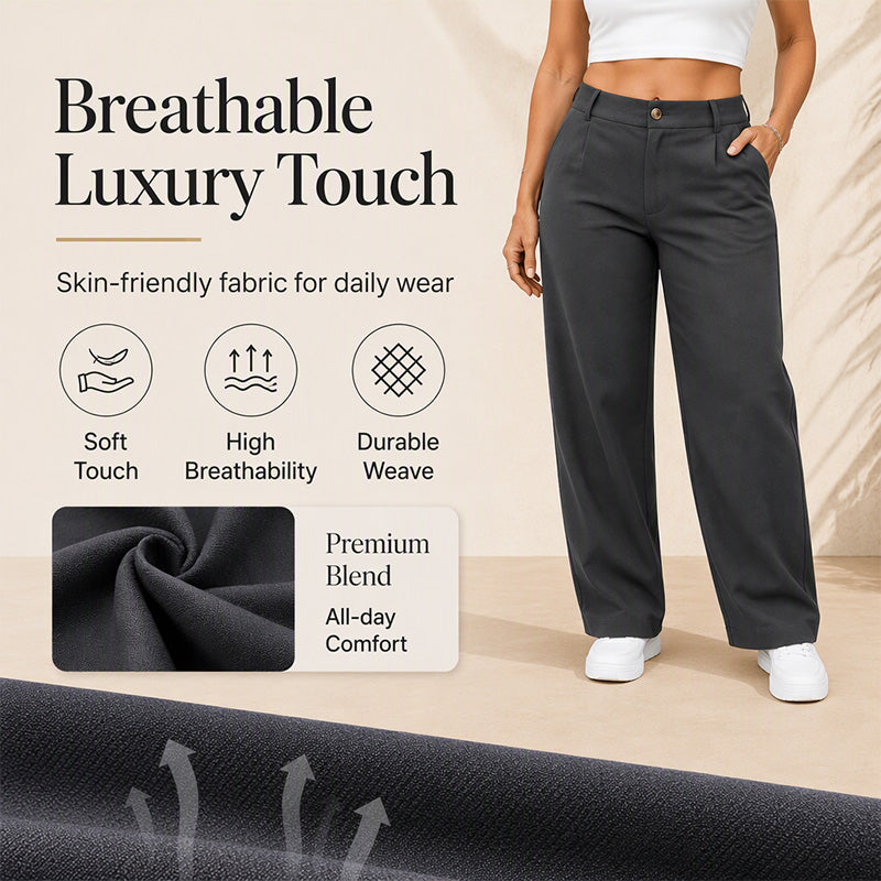 👖 High-Waist Polish, Flattering Straight-Leg Fit | Women's Dress Pants