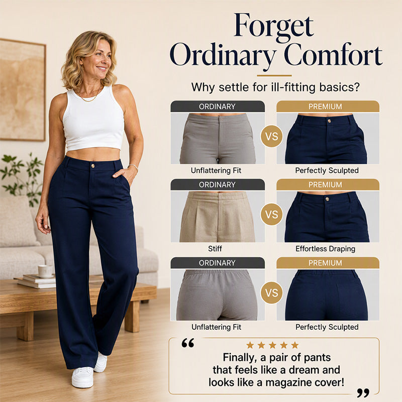 👖 High-Waist Polish, Flattering Straight-Leg Fit | Women's Dress Pants