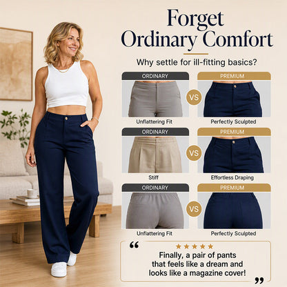 👖 High-Waist Polish, Flattering Straight-Leg Fit | Women's Dress Pants