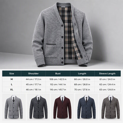 🧶 Men's Knit Cardigan – Classic Buttons & Multiple Colors | Perfect for Layering, Travel & Gatherings, Elevates Any Outfit ✨