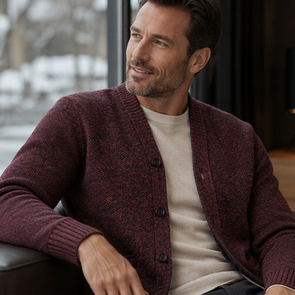 🧶 Men's Knit Cardigan – Classic Buttons & Multiple Colors | Perfect for Layering, Travel & Gatherings, Elevates Any Outfit ✨