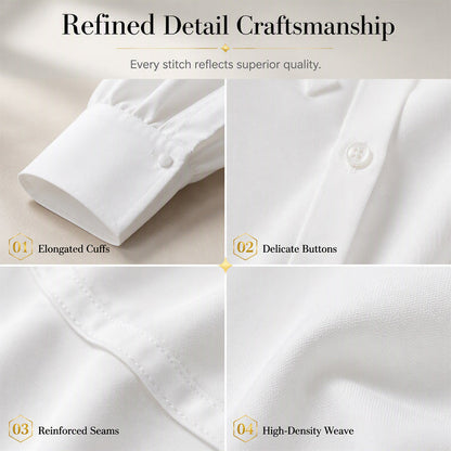 Women's Elegant Tie-Neck Long Sleeve Top