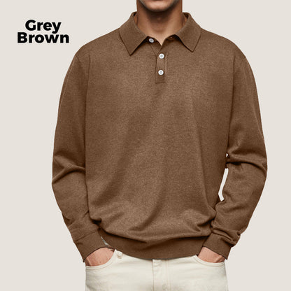 Men's Comfortable Long Sleeve Lapel Shirt