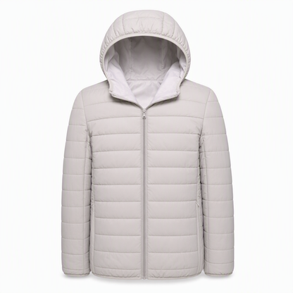 Men's Lightweight Hooded Padded Cotton Casual Short Winter Coat Plus Size