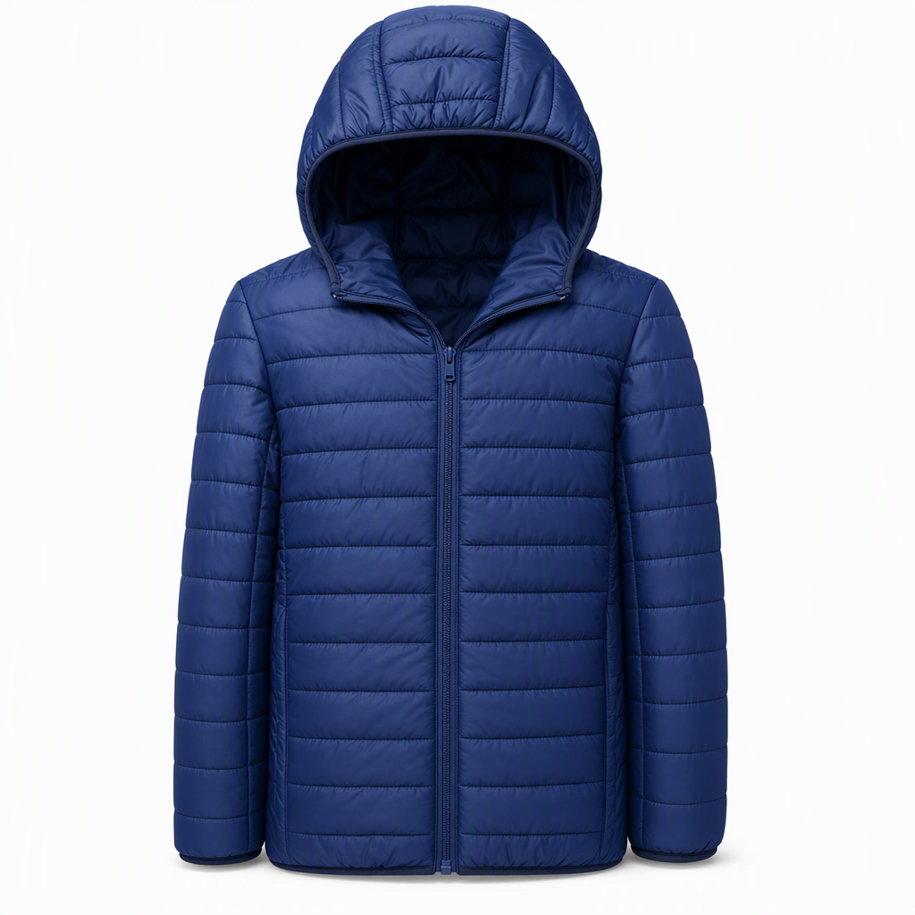 Men's Lightweight Hooded Padded Cotton Casual Short Winter Coat Plus Size