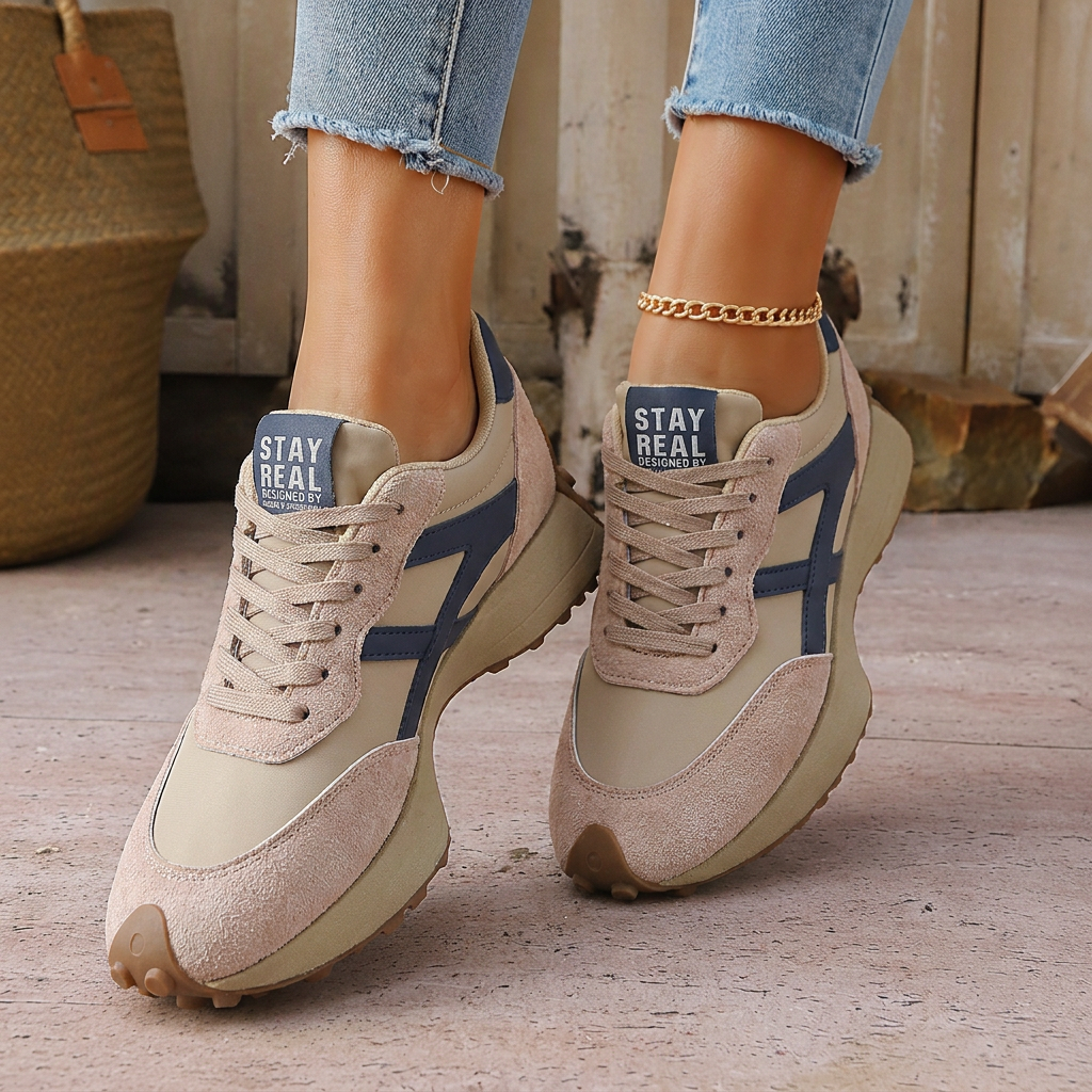 Women's Casual Lightweight Platform Sneakers