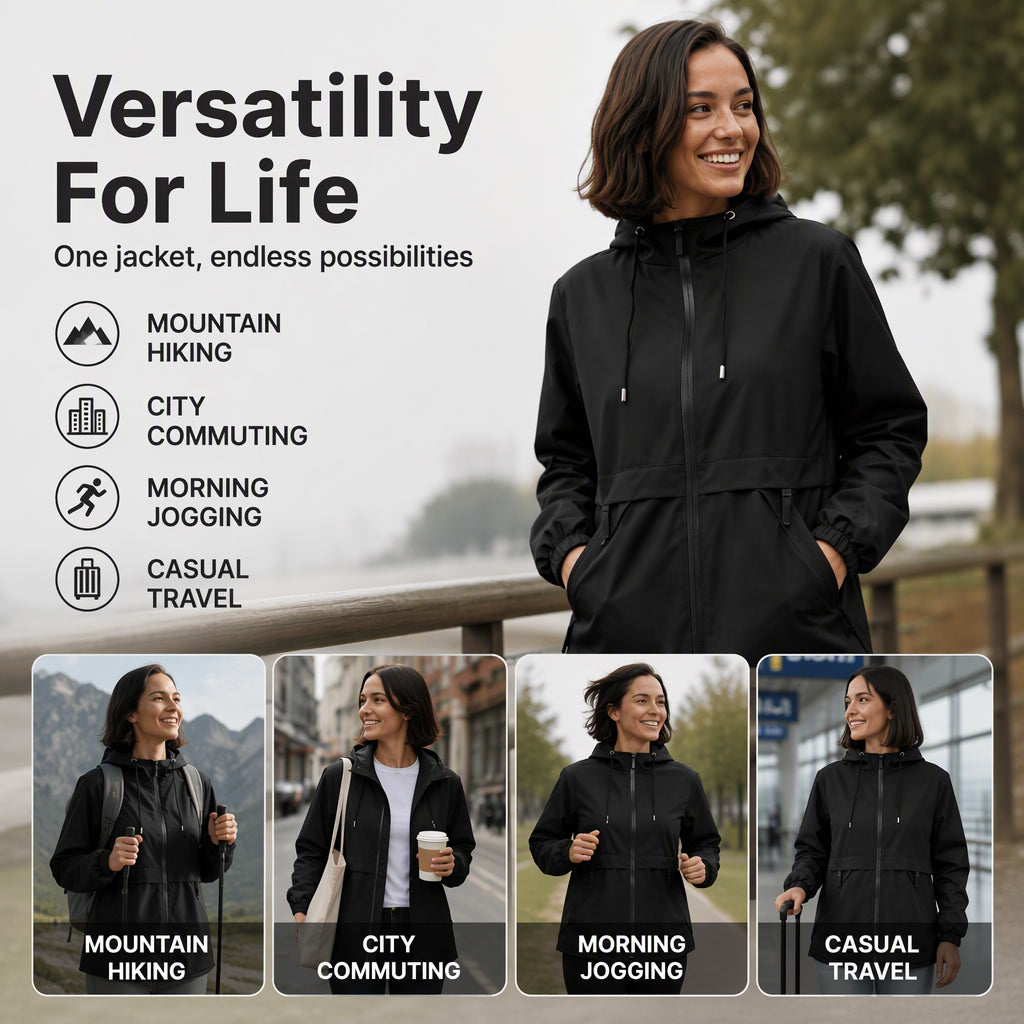 Women's Outdoor Windproof Hooded Jacket