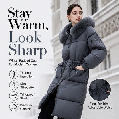 Women's Mid-Long Thickened Padded Coat
