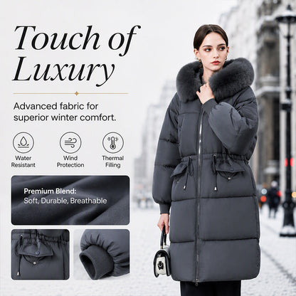 Women's Mid-Long Thickened Padded Coat