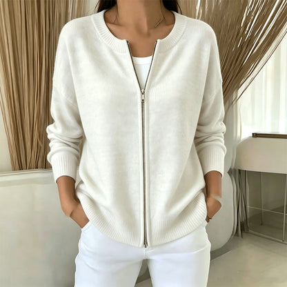 🌸Hot Sale 50% OFF☁️Women's Casual Zip-Up Knit Jacket