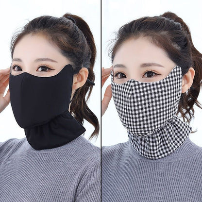 Plaid Cotton Neck Gaiter Face Mask