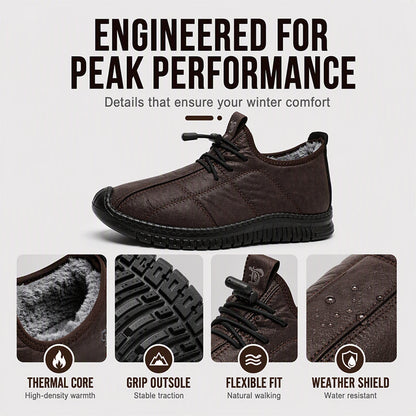 Men's Plush-Lined Non-Slip Walking Shoes