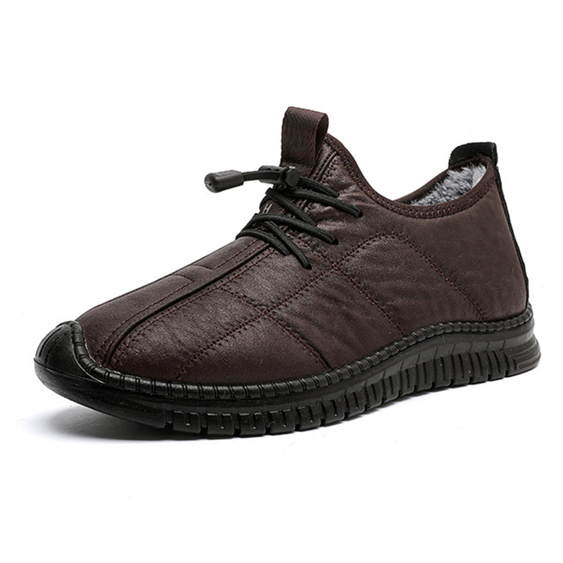 Men's Plush-Lined Non-Slip Walking Shoes