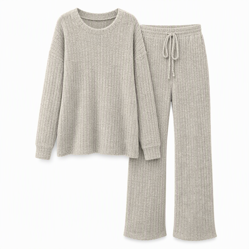 Women's Casual Knit Loungewear Set