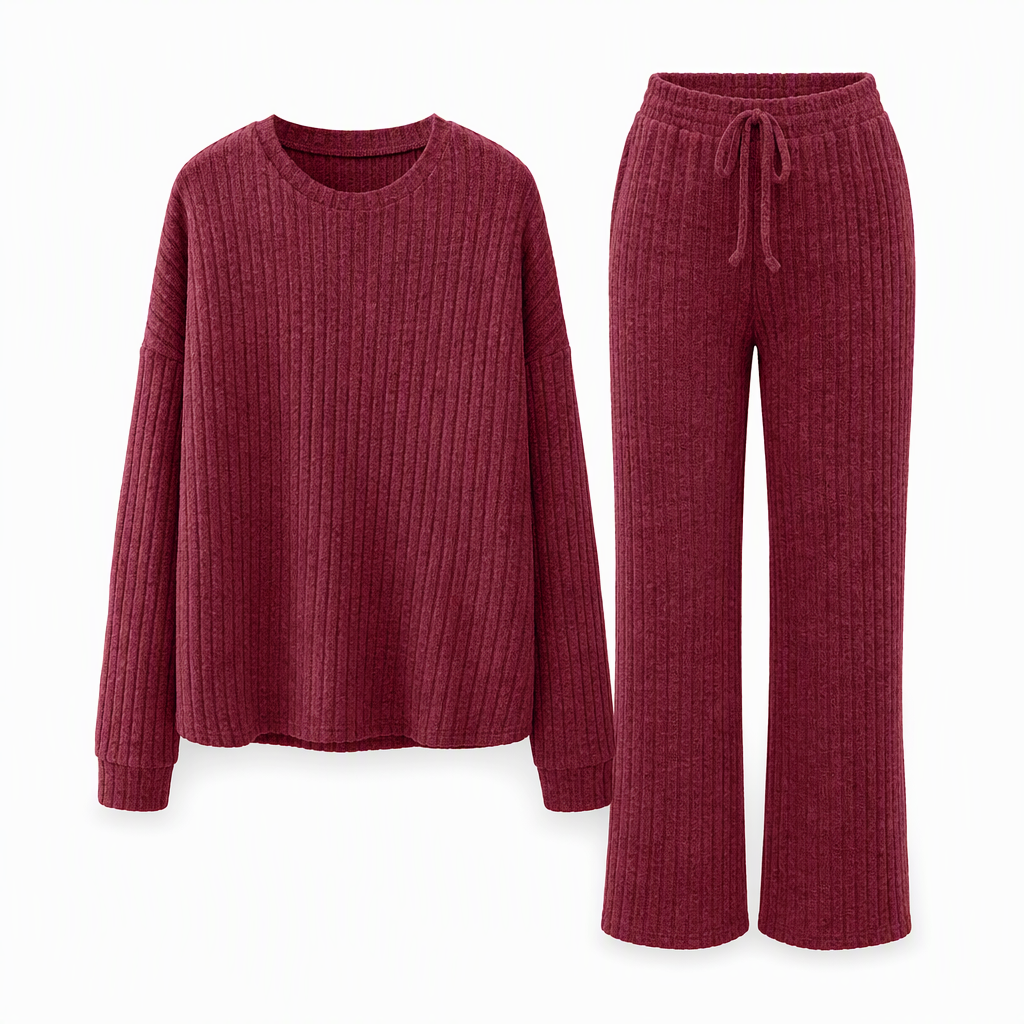 Women's Casual Knit Loungewear Set