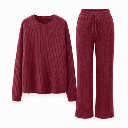 Women's Casual Knit Loungewear Set