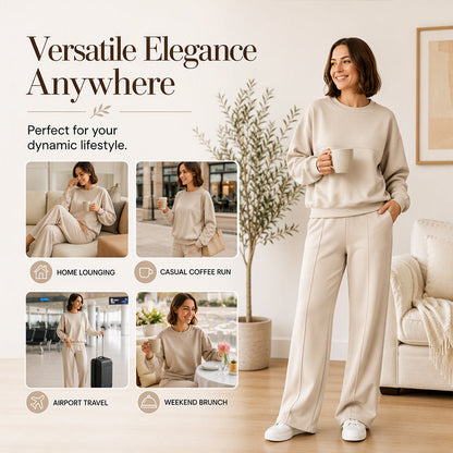 Women's Crewneck Sweatshirt & Sweatpants Set