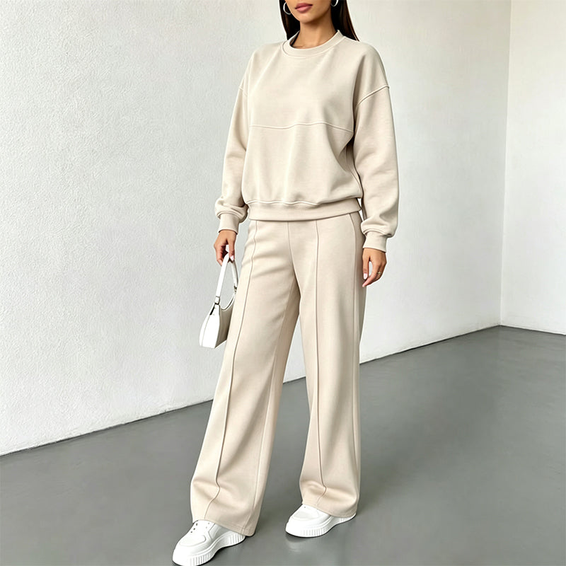 Women's Crewneck Sweatshirt & Sweatpants Set