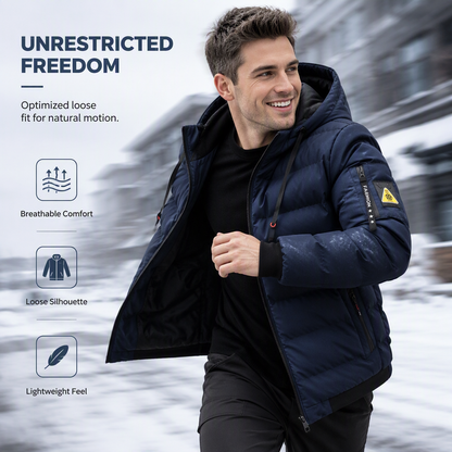 Men's Hooded Reversible Warm Coat