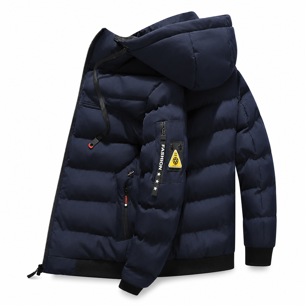Men's Hooded Reversible Warm Coat
