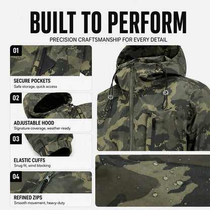 Women's Stylish Camouflage Hooded Jacket