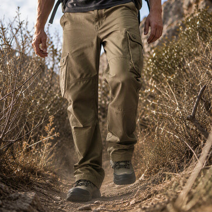 Men's Relaxed-Fit Cargo Pants with Multi Pockets
