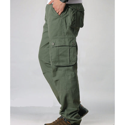 Men's Relaxed-Fit Cargo Pants with Multi Pockets