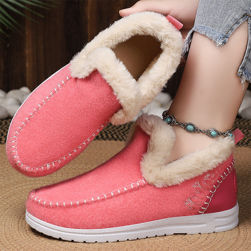 Women's Winter Plush-Lined Snow Boots