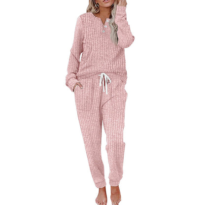 Women's Top & Drawstring Pants 2-Piece Set