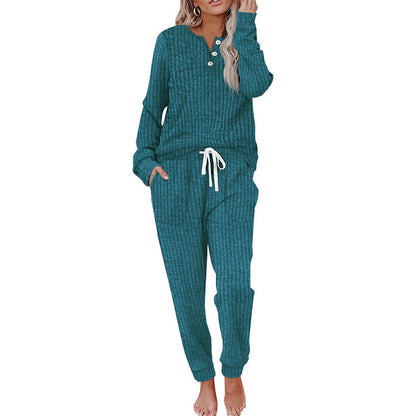 Women's Top & Drawstring Pants 2-Piece Set