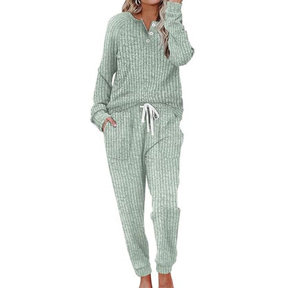 Women's Top & Drawstring Pants 2-Piece Set