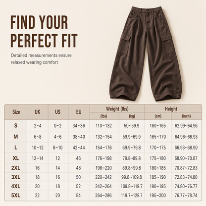 Women's High Waisted Wide Leg Baggy Cargo Pants with Utility Pockets Loose Fit Cotton Blend Trousers