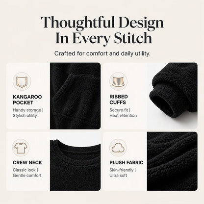 Women's Warm Plush Long Sleeve Sweatshirt