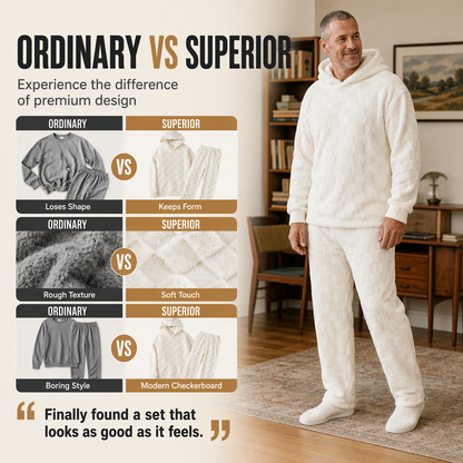 ☁️Comfortable & Relaxed, Everyday Casual – Men's Hooded Sweatshirt & Sweatpants Set ✨