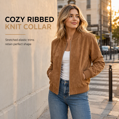 Women's Casual Zip Up Outerwear