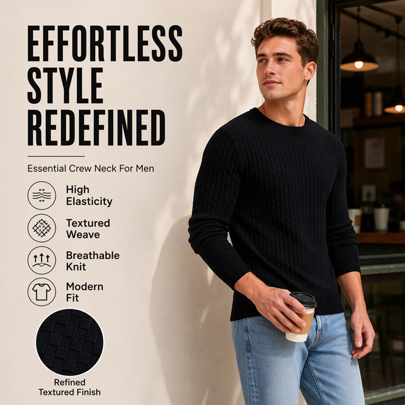 From Casual Weekends to Dinner Out, This Textured Knit Sweater Makes Looking Sharp Feel Easy