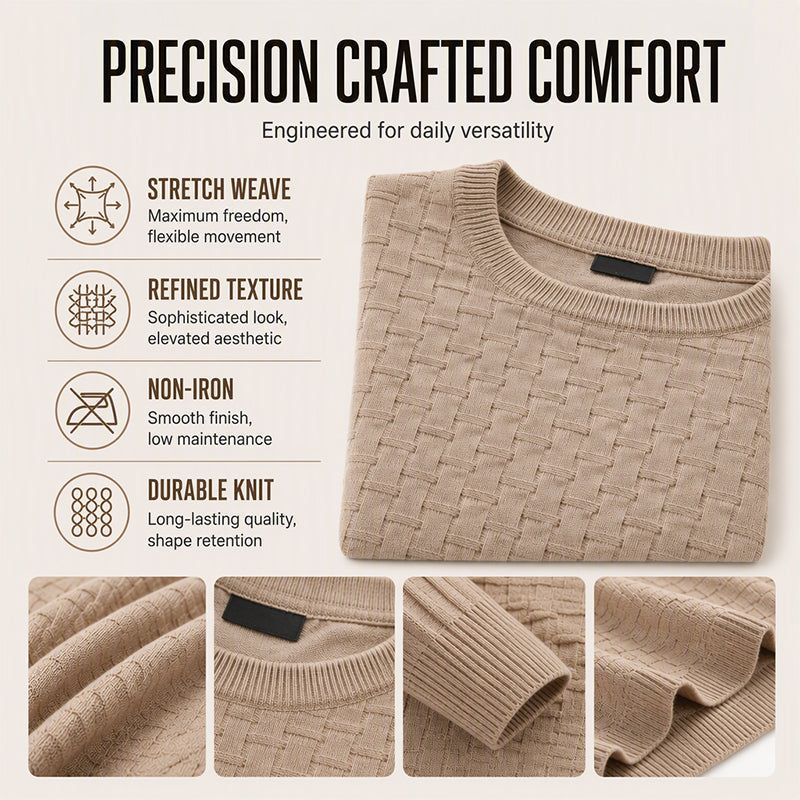 From Casual Weekends to Dinner Out, This Textured Knit Sweater Makes Looking Sharp Feel Easy