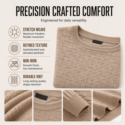 From Casual Weekends to Dinner Out, This Textured Knit Sweater Makes Looking Sharp Feel Easy