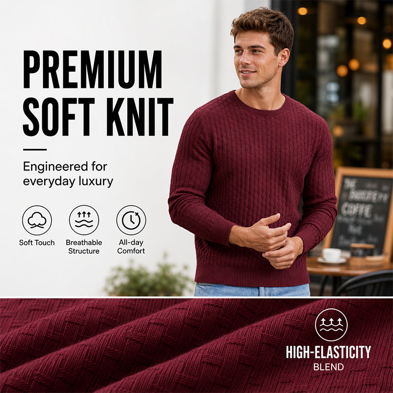 From Casual Weekends to Dinner Out, This Textured Knit Sweater Makes Looking Sharp Feel Easy