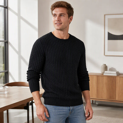 From Casual Weekends to Dinner Out, This Textured Knit Sweater Makes Looking Sharp Feel Easy