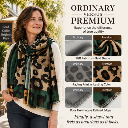 🧣 Versatile Lightweight Leopard Print Shawl Scarf