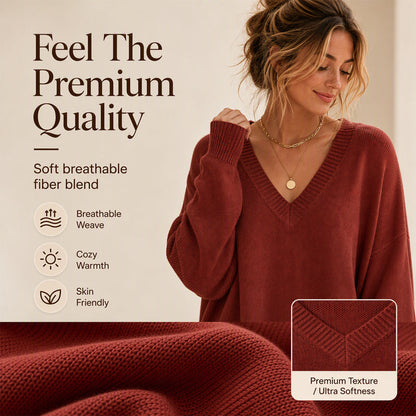 ⏰ Seasonal changeover sale: 63% off – quality at half the price! ✨Women's Mid Length Knit Sweater