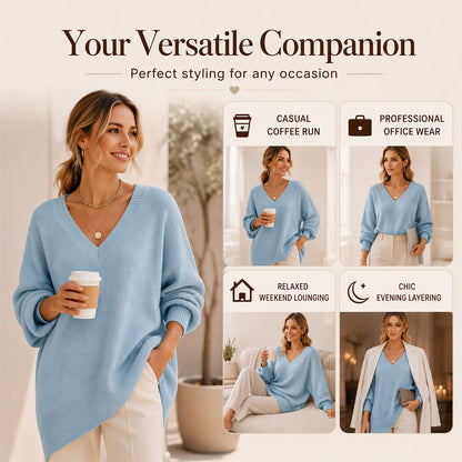 ⏰ Seasonal changeover sale: 63% off – quality at half the price! ✨Women's Mid Length Knit Sweater